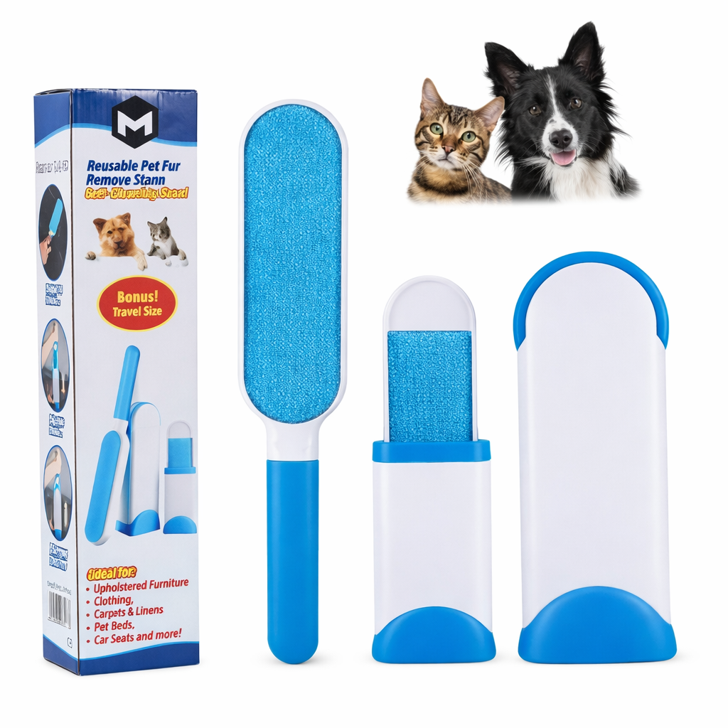 Quitapelos Reutilizable para Mascotas con Tamaño Viaje