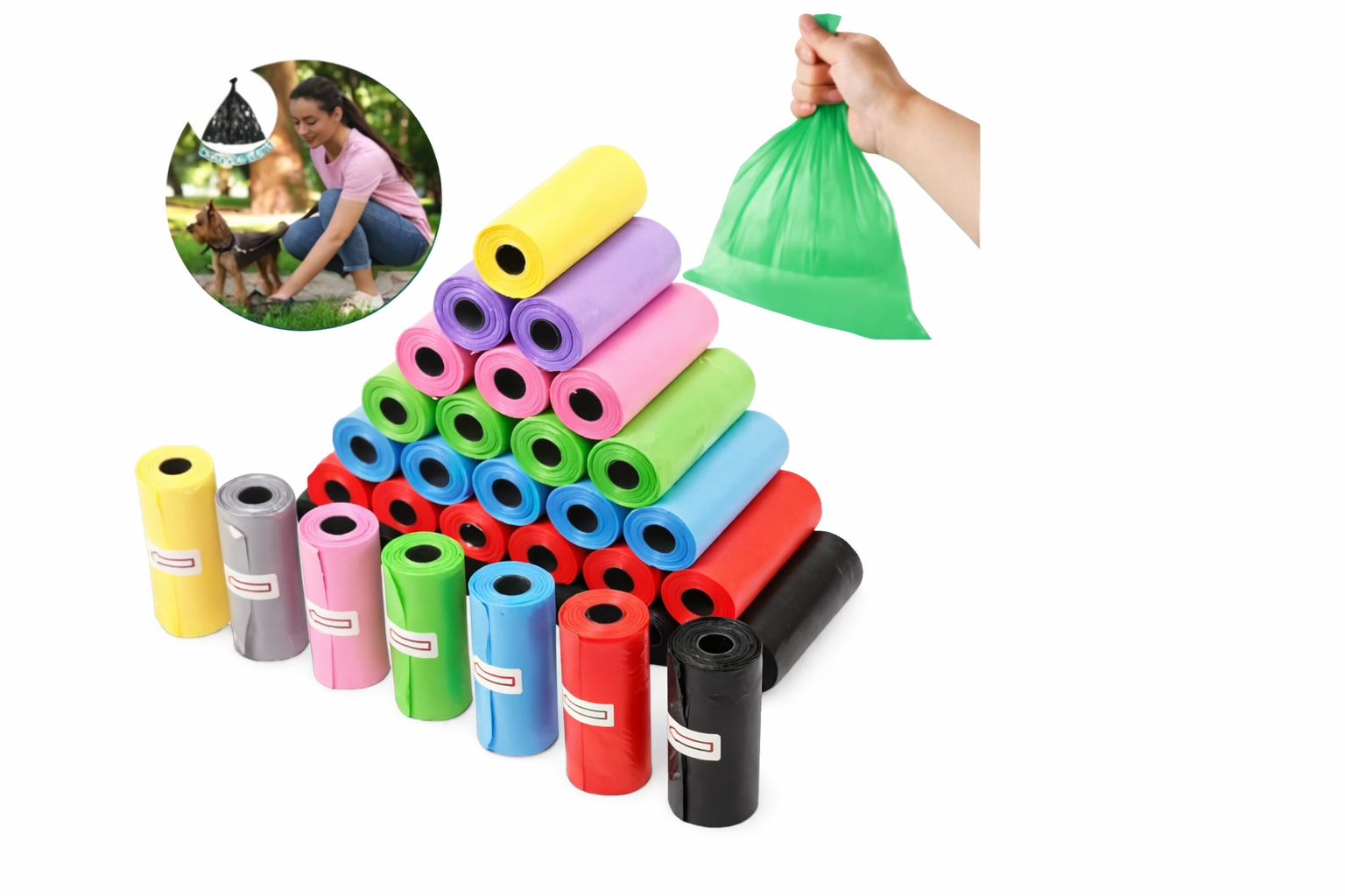 Bolsas para Heces de Mascotas - Paquete x24 Rollos