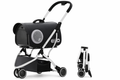 Cochecito Plegable Negro para Mascotas