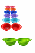 Plato Doble Plegable para Mascotas