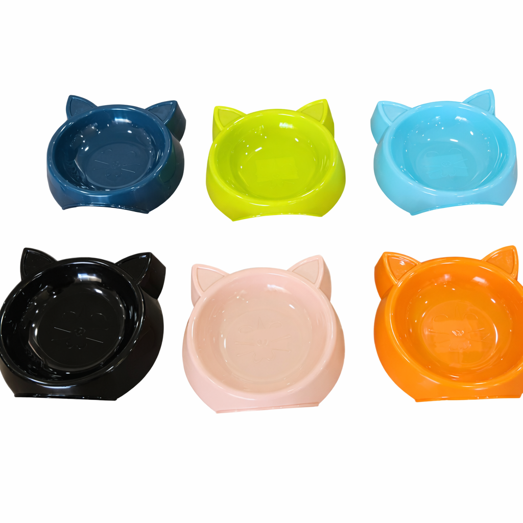Plato Carita de Gato para Mascotas